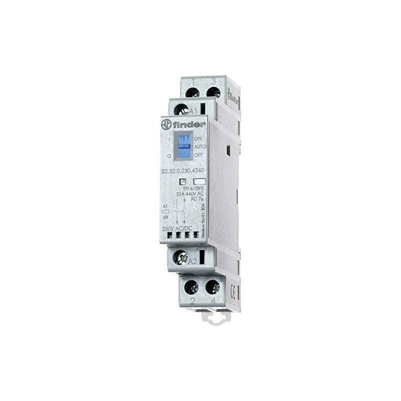Finder Series 22 - Contactor Modular 2 Na 24 V