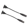 2pcs XLR3 to RJ45 Cable 3pin Plug and Play Female