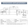 XiaoR GEEK 2Pcs Gear Motor with Encoder DC 12V 100RPM