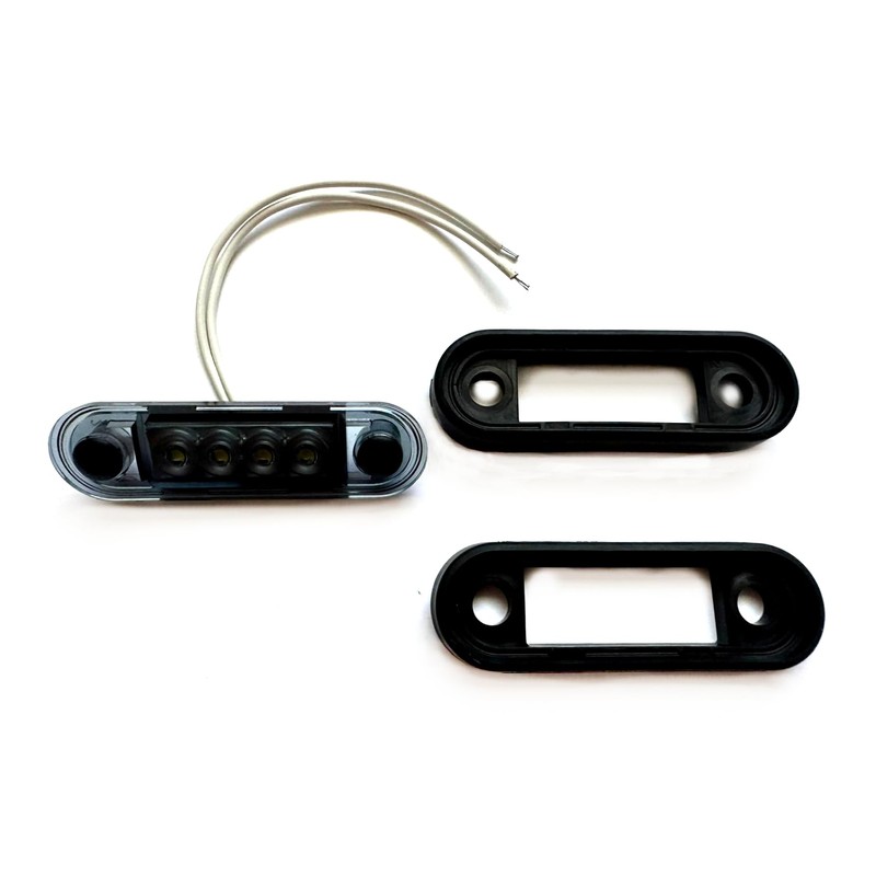 MelTruck® 2x LED Marker Light Outline Light Dark E9 for