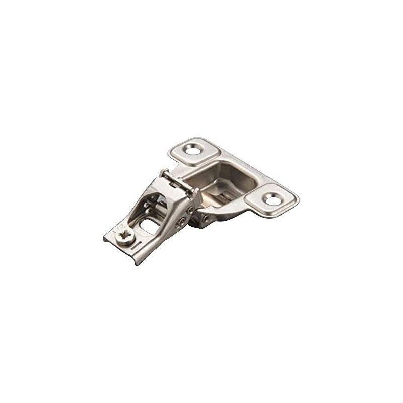 Salice E-Centra Nickel-Plated Metal 106-degree 1/2-inch Overlay Screw-on Face Frame