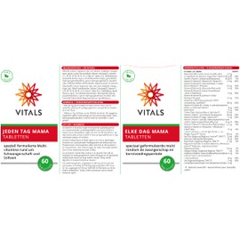 Vitals - Every day Mum 60 tablets Specially formulated multivitamins for pregnancy and breastfeeding.
