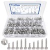 450PCS Self Tapping Screws for Metal, 410 Stainless Steel Self
