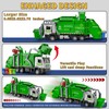 Yewkou Garbage Truck Toy, Friction Powered Recycling Vehicles with Lights