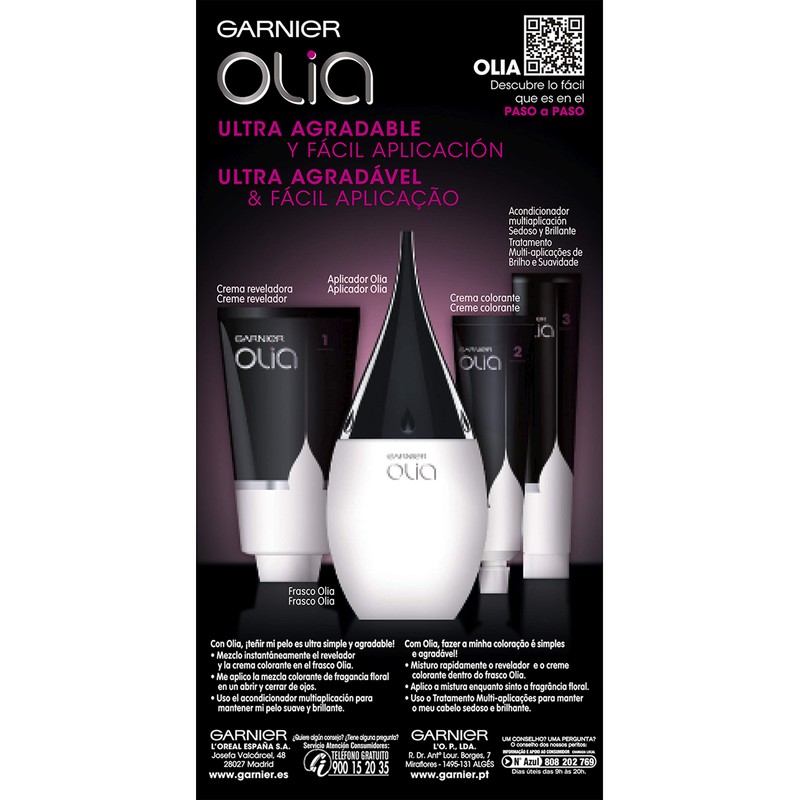 Garnier Olia Coloración Permanent Sin Amoniaco Para Un Olor Agradable