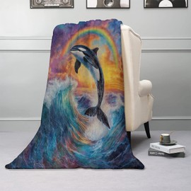 Kibue - Manta de franela de franela ligera, suave y acogedora para viajes, sofá, recámara, oficina, decoración cálida para adultos, niños y mujeres, 60 x 50 pulgadas