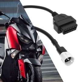 Create idea Motorrad Diagnosekabel 3 Pin Diagnosekabel Scanner Diagnosekabel Kompatibel mit Yamaha X-MAX N-MAX Motorrad OBD2 Diagnosekabel