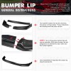 DNA Motoring For 2015-2017 Sonata 3Pc Front Bumper Lip STP-Style