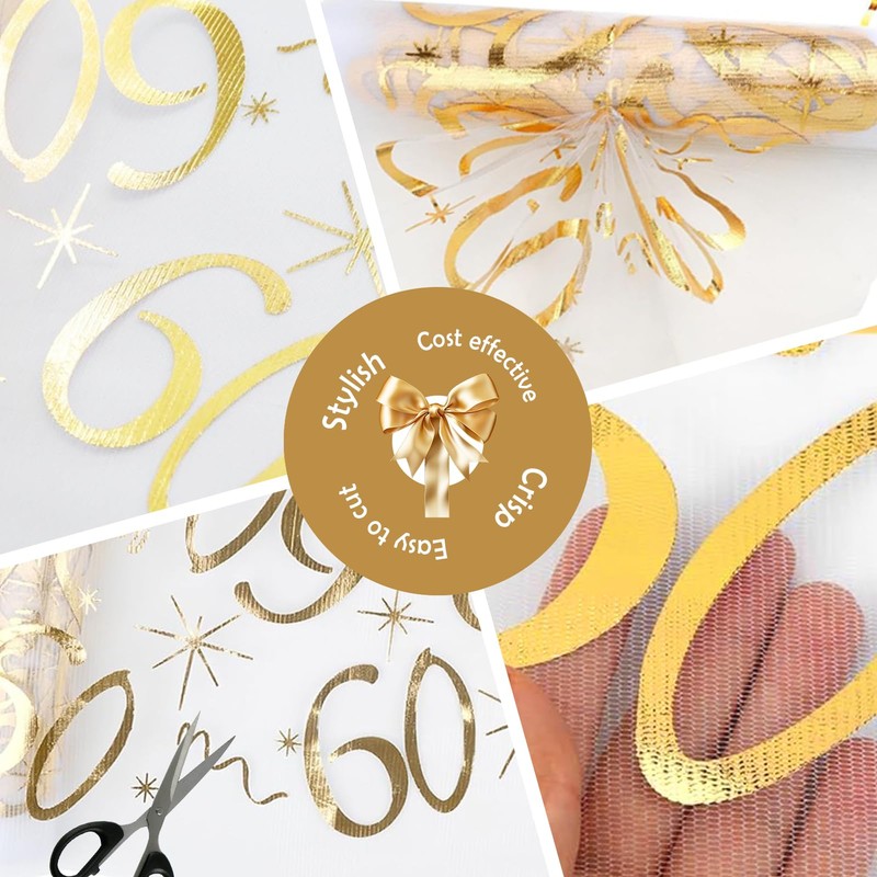 Table Runner 60th Birthday, 60th Birthday Decoration