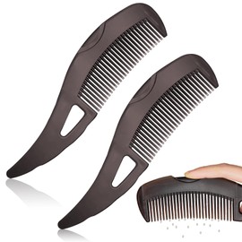 Schuppenkamm, dellyy 2 Stück Läusekamm, Wunder Kam, Schuppenentfernung Kopfhautkamm, Massage Haarkamm, Nissenkamm für Frauen Männer Entfernung von Schuppen und Schmutz(Braun2)