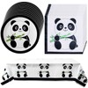 Panda Party Supplies, 20 plates, 20 napkins and 1 tablecloth