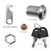 KOKOBASE 2-Pack Zinc Alloy Cam Lock Set - Secure Drawer