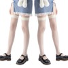 Senteria Knee High Socks, Lace, Long Stockings, Compression Socks, Black,