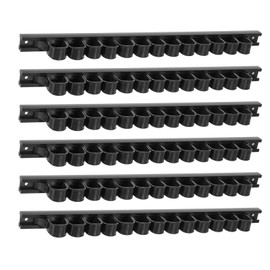 HARFINGTON 6pcs Tools Premium Wall Mount Screwdriver Organizer Screwdriver Organizers for Hex Cross Screw Driver RC Tools Kit Organizers, Black