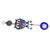 9.3in Blue Evil Eye Owl Pendant Decoration Protection Blessing Lightweight