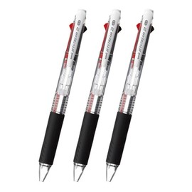 三菱鉛筆 Jet Stream 2 Colors 0.7 mm Clear [Set of 3]