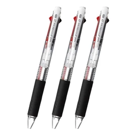 三菱鉛筆 Jet Stream 2 Colors 0.7 mm Clear [Set of 3]