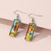 Van Gogh Painting 'Sunflowers' Sunflower Earrings Brand Jewelry Famous Artist