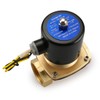 Baomain 1-1/2 inch DC 24V Brass Electric Solenoid Valve Water