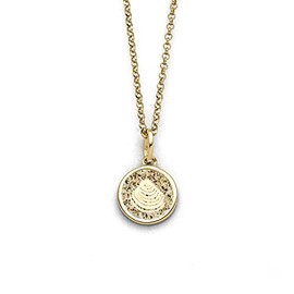 DUR K2757 Women's Necklace Shell 2.0 925 Silver Length Approx. 420 mm, "925 silver", beach sand