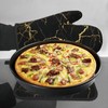 Lukbfall Black Marble Texture Oven Mitts and Pot Holders 2