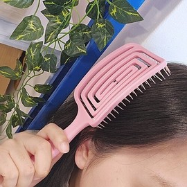 Curved Detangling Hairbrush Hairbrush 3ea