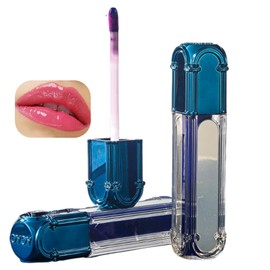Qin Derdom Lip Gloss Lip Tint Ph Lip, Color Changing Lipstick, Pink, Purple, Warm Color Discoloration, Not Easy to Fall Off, Popular, Glossy, High Color, Moisturizing, Transparent, Does Not Stick to