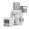 Air Pressure Regulator with Bracket Digital Pressure Gauge Pneumatic Vacuum