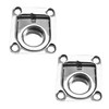 MARINE CITY Polished Stainless Steel Rectangular Recessed Spring Loaded Flush