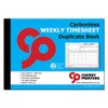 Cherry Carbonless NCR Weekly Timesheet Duplicate Book A4 50 Sets