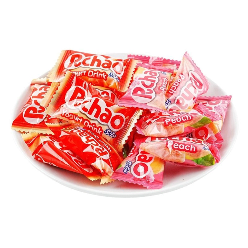 UHA Mikakuto Japan Puchao Chewy Candy: Yogurt & Peach 3.53oz