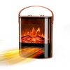 ROVSUN Electric Fireplace Heater for Indoor Use, 1500W Portable Fake