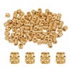 QUARKZMAN Pack of 50 M2 threaded inserts made of brass,