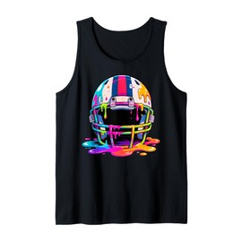 Ice Cream Drip Football Stuff Boys Men Lineman Helmet Drip Tank Top