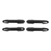 4pcs Gloss Black Carbon Fiber Style Exterior Door Handle Cover