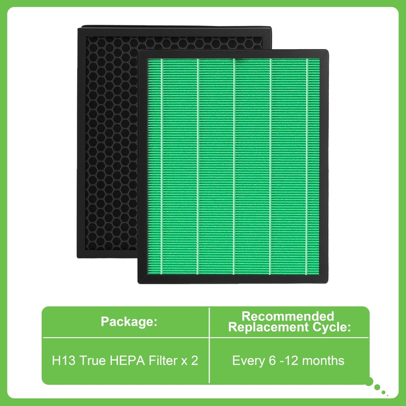 Hichoryer Airmega Max2 300 Filter Replacement, Compatible with Coway AIRMEGA