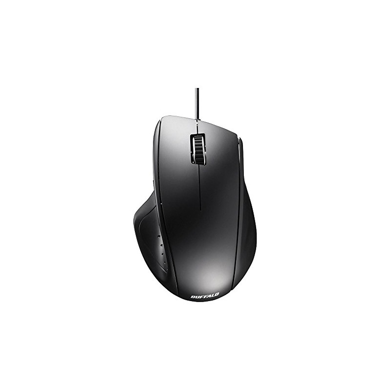 Buffalo BUFFALO Wired Laser 5 Button Mouse Black BSMLU308BK