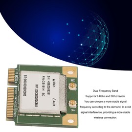 Wireless Network Card, AW CB161H RTL8821AE 802.11AC 433Mbps Dual Band WiFi PCIE Wireless Network Card Adapter for Windows 7 8 10, Bluetooth 4.0 WiFi Wireless Network Card