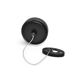 SUS304 Retractable Clothesline with Adjustable Nylon Clothing Rope for Bathroom Laundry Hotels (Black)