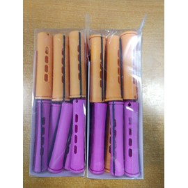 Donna 2 Pk: Donna Cold Wave Rods, 10-9/16"D Orchid & 10-3/4" D Orange, 3 1/4"L  2E