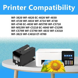 LCL T6715 T6716 Ink Maintenance Box Replacement for Workforce Pro WF-4730 WF-4740 WF-4720 WF-4734 WF-4830 WF-4820 WF-3820 EC-4030 WF-4833 Printers (2-Pack)