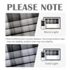 Emvency 2 Pack Dark Grey Valances Window Treatments, Gray Striped
