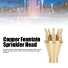 Copper Water Fountain Nozzle Direct Spraying Universal Adjust Pool Sprinkler