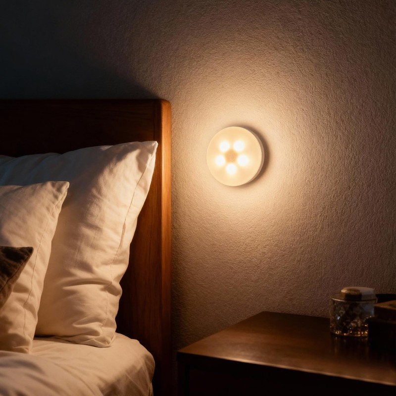 2 Pack Rechargeable Puck Lights with Remote & Touch Control,