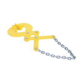 Vestil PAL-21 Steel Double Scissor Pallet Puller 4 In. Jaw Opening 5000 Lb. Pulling Capacity Yellow