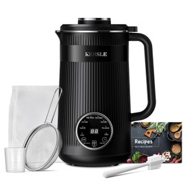 KIDISLE 32oz Nut Milk Maker Machine for Homemade Almond, Oat, Coconut, and Soy Milk, 8-in-1 Automatic Plant-Based Beverage Maker with 12H Delay Start,
