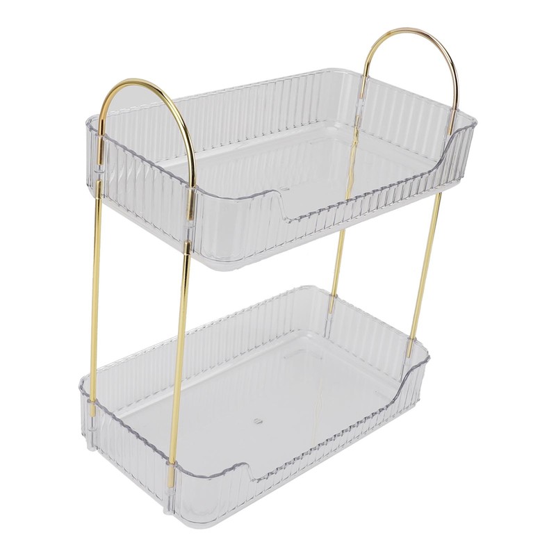 Double Layer Makeup Stand Modern Light Luxury 2 Tier Makeup