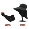 AOKUN 2pzs Sombrero para Sol Mujer y Mangas para Brazos,Gorro