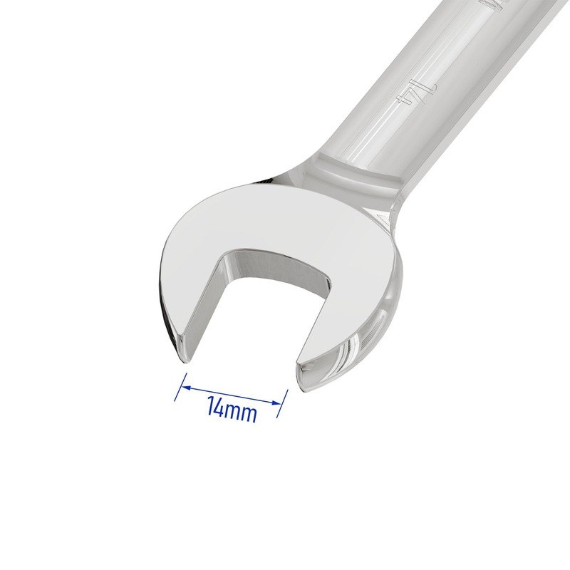 Skweawert 14mm Flex-Head Ratcheting Combination Wrench Metric 72 Teeth 12