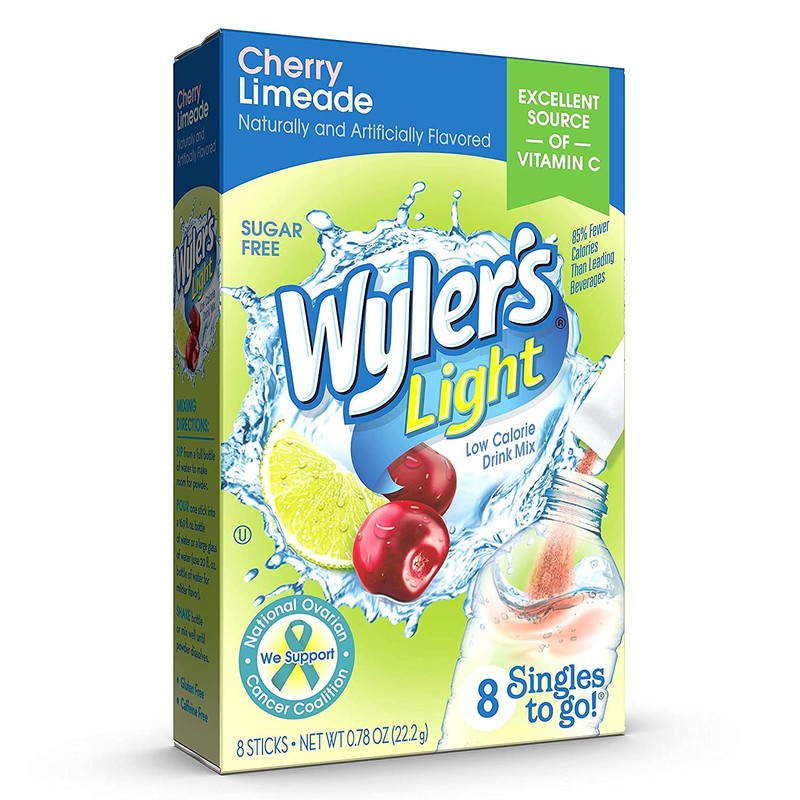 Wyler's Light Cherry Limeade Singles To Go Drink Mix Cherry